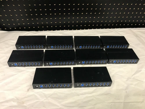 Lot of 10 Sipolar A-173 Ultra High Speed 7 Port USB 3.0 Powered Hub