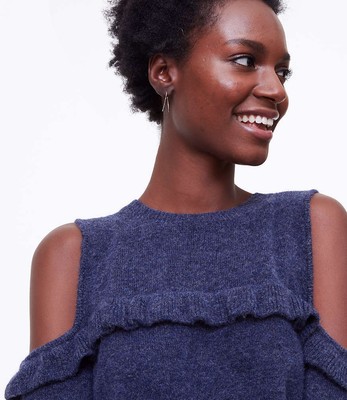 loft cold shoulder sweater