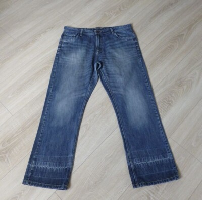 Jeans Identic Denim Mini Destroyed-Look W36 L32 blau