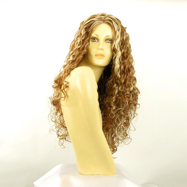 Perruque longue blond cuivré méché blond clair EVA F27613 femme