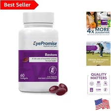 Proactive Eye Health Support - Zeaxanthin, Lutein & Omega-3 Softgels (60 Count)