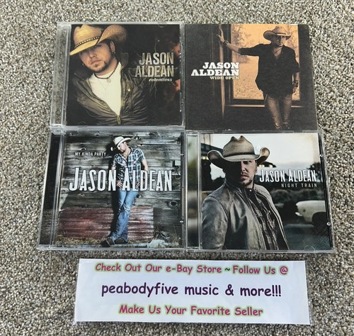 Lot Of 4 JASON ALDEAN CDS - Relentless, Wide Open, My Kinda Party ...