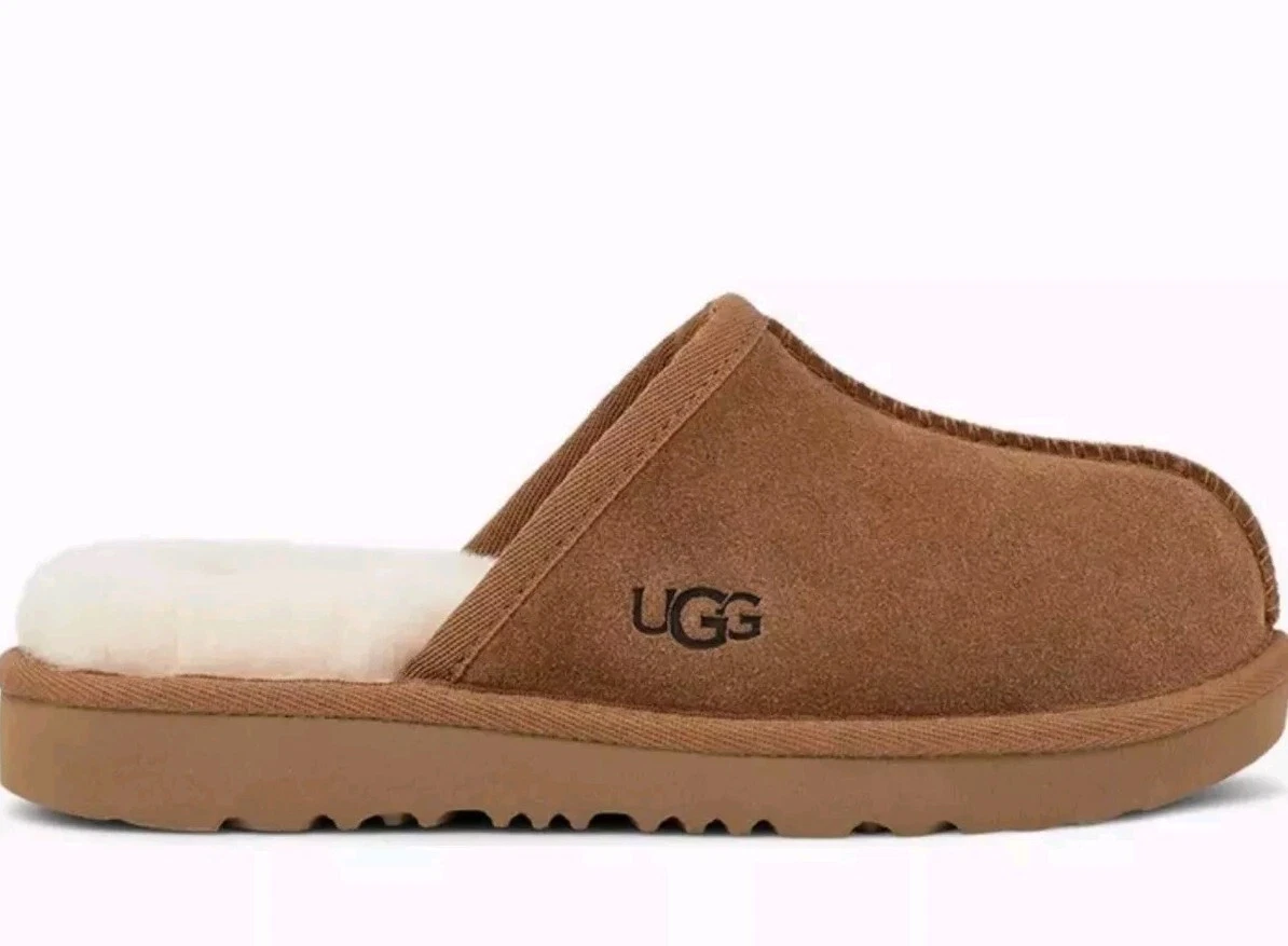 Ciabatta UGG Big Kids Keegan Slide in castagno taglia 5