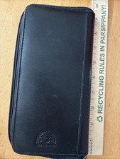 Butter Calf Black Travel Document/credit Card Holder