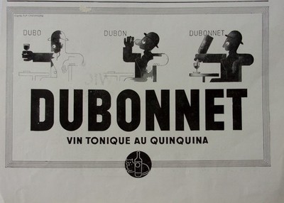 Werbung Süßweine DUBONNET von CASSANDRE Jahr 1937 A 5093