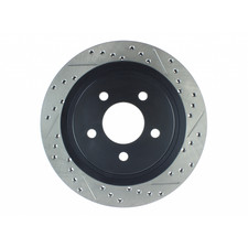 Stoptech For Ford Mustang 2005-2014 Slotted Brake Rotor Rear Driver Side