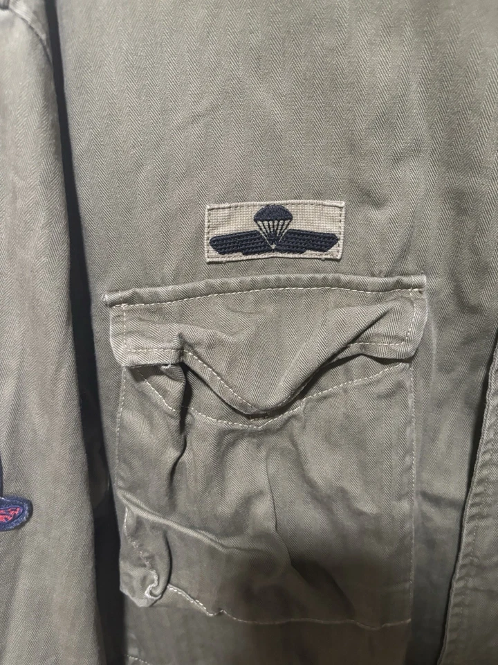 Polo Ralph Lauren Military Army M65 Skull Skeleton Patch Paratroops Field Jacket - Image 4 of 4