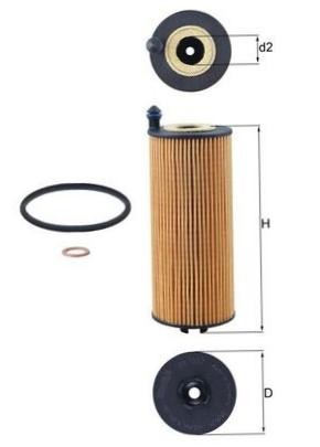 Ölfilter KNECHT OX 1302D - Bild 7 von 8