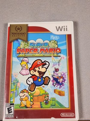 Super Paper Mario Nintendo Wii Nintendo Selects Platformer 2007 Multiplayer NTSC
