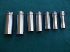 Snap-on 38 Drive 6pt Sfs Series Deep Socket Sae 7 Pc Set 34 1116 58 916