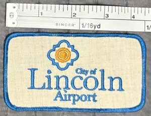 Rare Obsolete City of Lincoln Nebraska NE Airport Patch