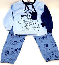 BLUEY KIDS CHARACTER 3-Piece DENIM SET jeans sweatshirt T-Shirt SIZE 5, 6, 7 NEW