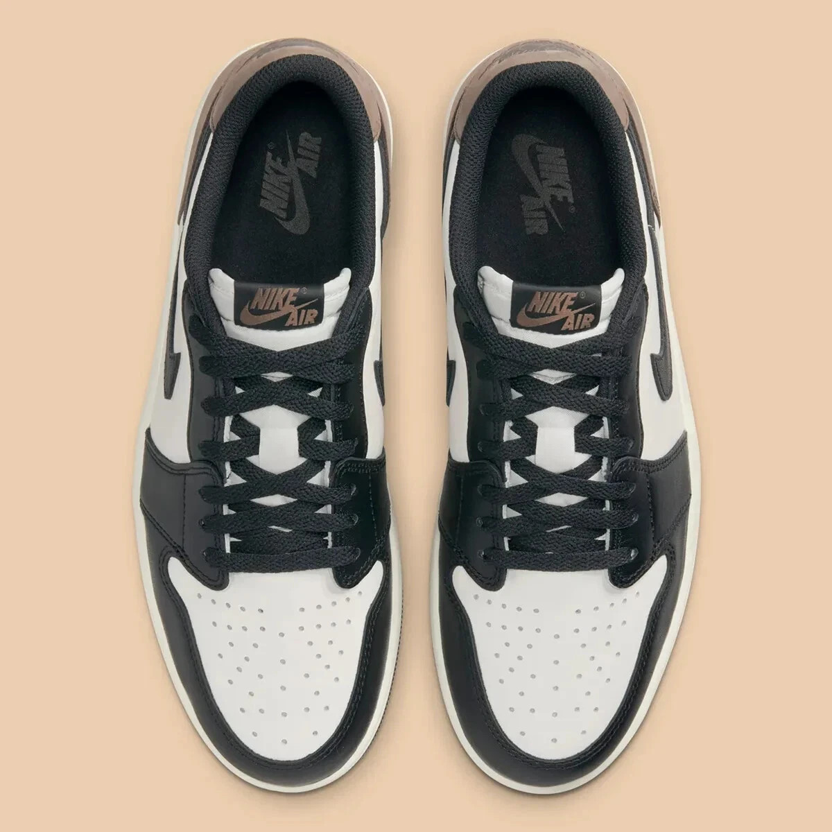 Air Jordan 1 Retro Low OG GS Size 7Y Sail/Black-Dark Mocha CZ0858