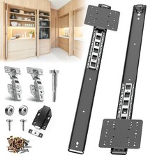 22in Pocket Door Hardware Slide 1 Set,Cabinet Hidden Sliding Pocket Pivot D...