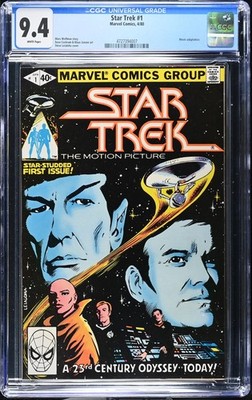     Star Trek 1 CGC 9.4 White Pages 1st Issue Wolfman Cockrum NM+ 1980   D