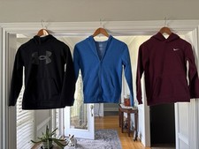 3 Boys Size M/10 Sweatshirts With hoods.