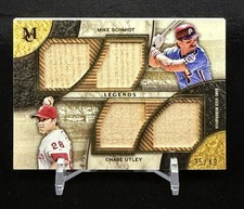 2025 Topps Museum Mike Schmidt Chase Utley Quad Relic Legend /49 Phillies DPQRL