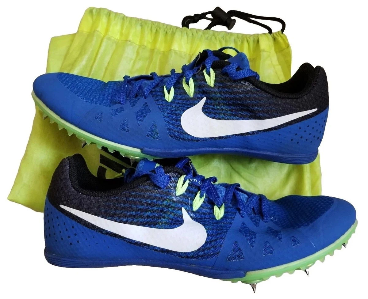 Nike Rival M8 Multi Use Racing Track Cleats with Spikes Blue Orange Mens Size 13 Nike Zoom Rival M 8 Track Spikes Cobalt for Sale  main image 2