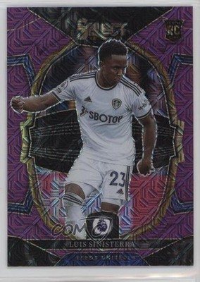 2022 Select Premier League Purple Mojo Prizm Luis Sinisterra #46 Rookie RC 1p48