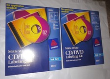 LOT 36 30 PACK  6 AVERY CD  DVD LABELING KIT W/ Case Inserts 8931 Ink Jet