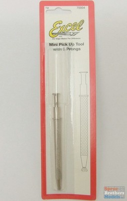 EXL70004 Excel Mini Pick Up Tool with 5 Prongs #70004