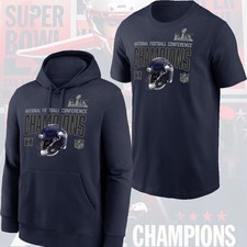 HOT - Seattle Seahawks 2025 NFC Champions Glory Shield Hoodie Tee For Fans