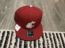 Nike Washington State Cougars Gorra Pro Gorra Adulto Talla 7 3/8 Carmesí/Blanco Dri-Fit