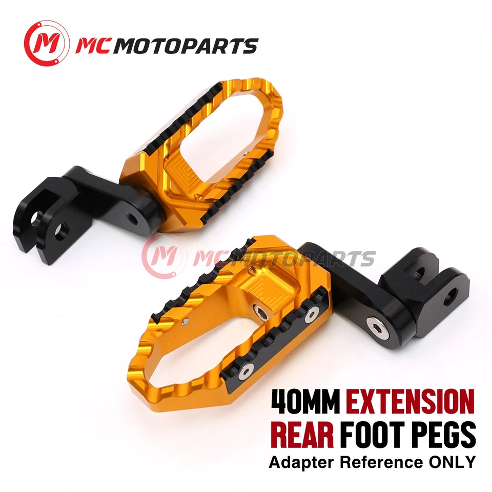 Para Triumph Daytona 675 / R 2009-2012 1,5 pulgadas estriberas traseras de pasajero descendentes Foto 4 de 4