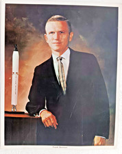 VINTAGE NASA Astronaut Frank Borman 1964 Portrait 8x10 Photo On 8.5
