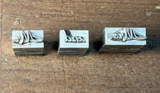 Lot Of 3 KINGSLEY Hot Foil Stamp Machine Emblem Die - Mr  and Mrs (lot B)