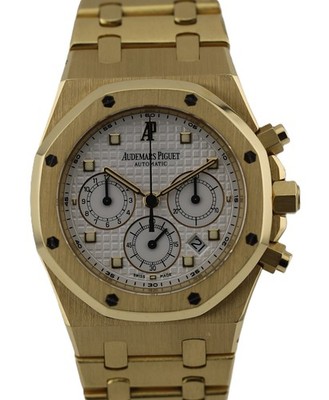 Audemars Piguet Royal Oak Chronograph 18k / 750er Gelbgold Herrenuhr FULL SET