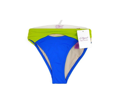 L'Agent Provocateur Alenya Bikinihose Badeanzug Colour Block Blau Grün