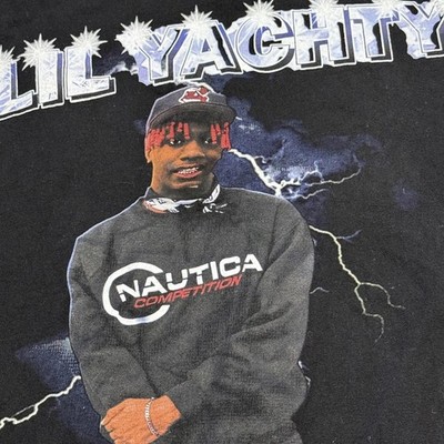 Lil Yachty Graphic Tee Nautica Lightning Allstyle Sz S/Ch/P Hip Hop Rap
