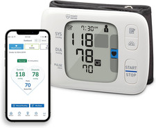 Gold Wireless Wrist Blood Pressure Monitor for Home Use - #1 Doctor & Pharmacist