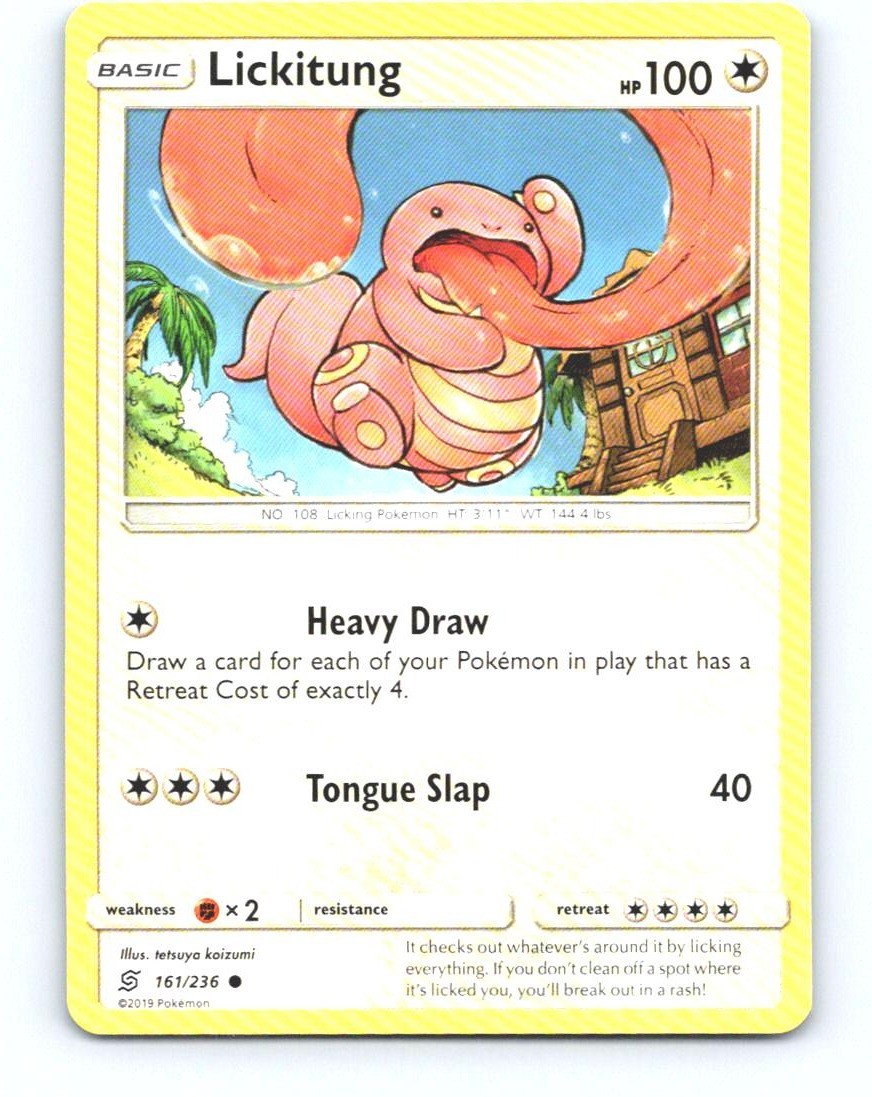 Lickitung 161/236 Common Unified Minds Pokemon Near Mint