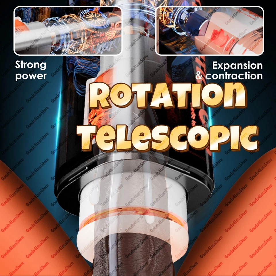 Masturbadores masculinos automáticos manos libres taza giratoria empuje acariciador hombres juguete sexual Foto 2 de 4