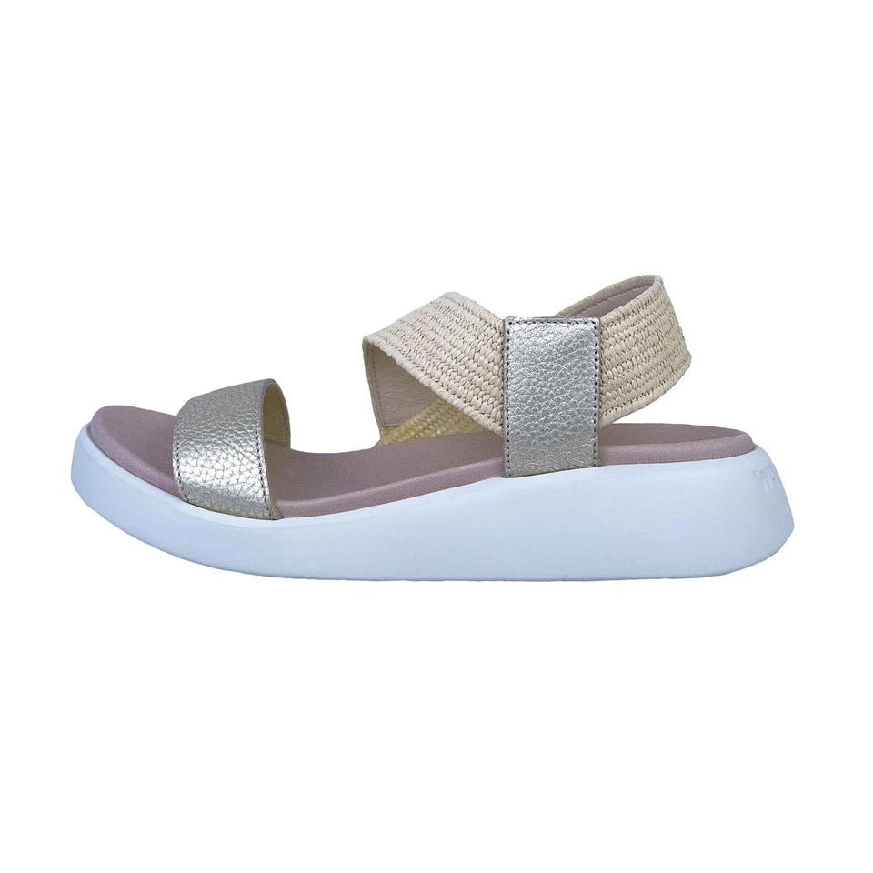 Wonders Damen Sandalen C-6553 Flach Komfort Gold Leder 3 cm - Bild 1 von 4