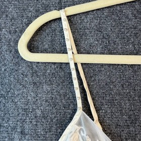 Vintage Victoria&rsquo;s Secret Lace Teddy Bodysuit Cream Spaghetti Strap Size L