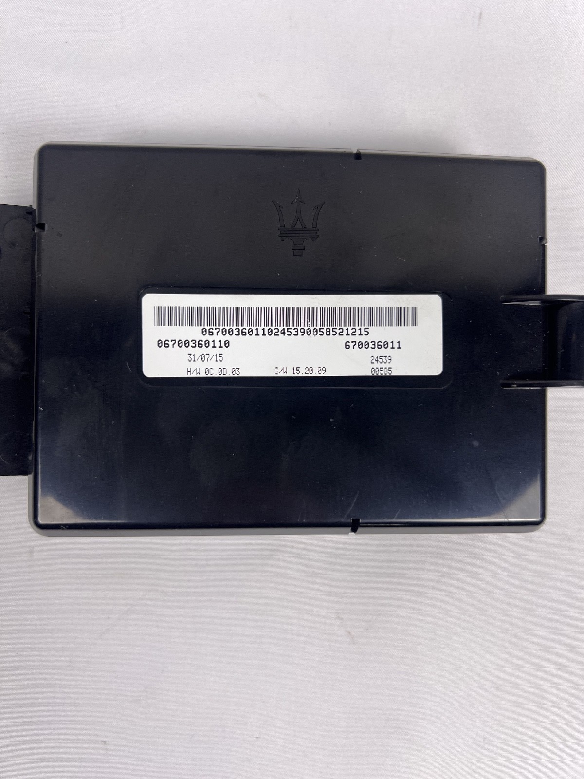 2014 - 2019 MASERATI GHIBLI HVAC A/C CLIMATE CONTROL MODUEL 06700360110 OEM