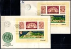 // HUNGARY 1975 - 2 FDC - PERF+IMPERF - ART, SHIPS