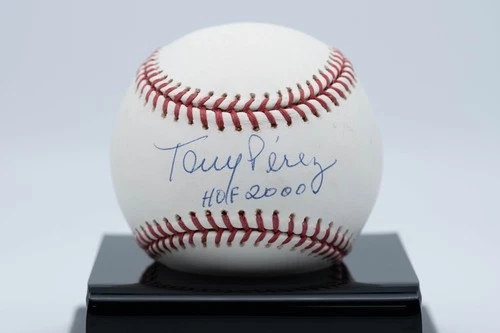 Tony Perez HOF 2000 Autographed Rawlings Major League Baseball TRISTAR MLB HOLO