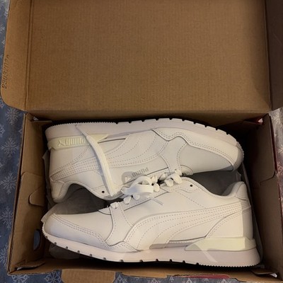 PUMA St Runner V3 L Lace Up Mens Size 7.5  White Sneakers Casual Shoes