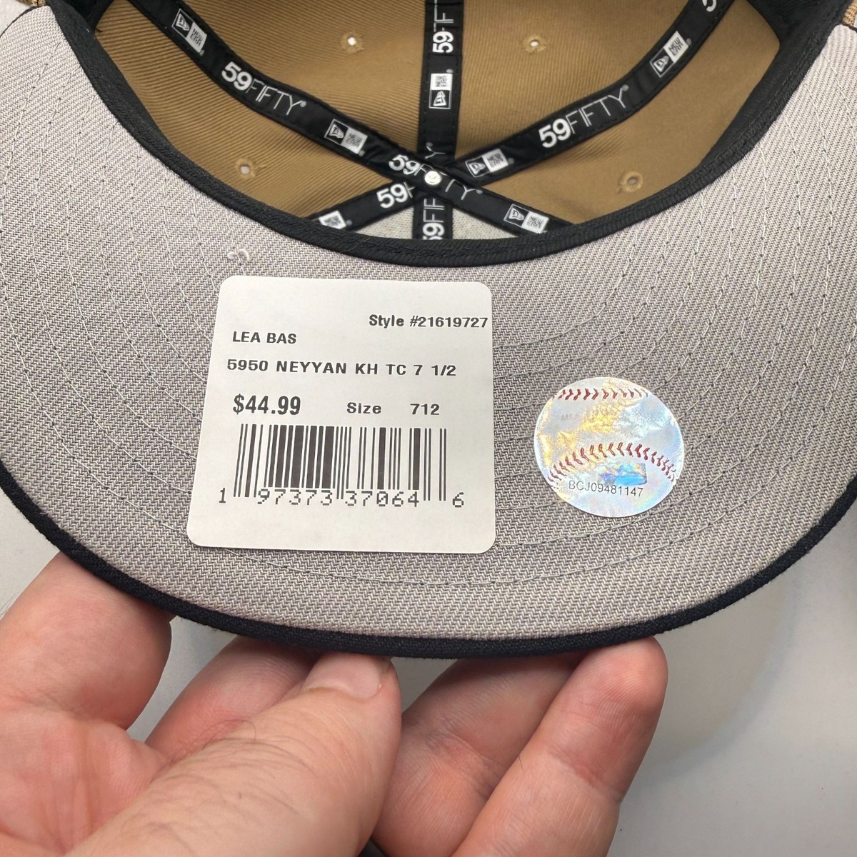 New Era 59FIFTY キャップ 7 1/2 ベージュ/ネイビー New Era 59FIFTY キャップ 7 1/2 ベージュ/ネイビー New Era 59FIFTY