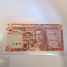 GIBRALTAR ONE POUND BANKNOTE 1985