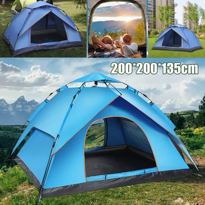 3-4 Personen Automatik Zelt Camping UV-beständig Doppeltür 200 * 200 * 135 cm