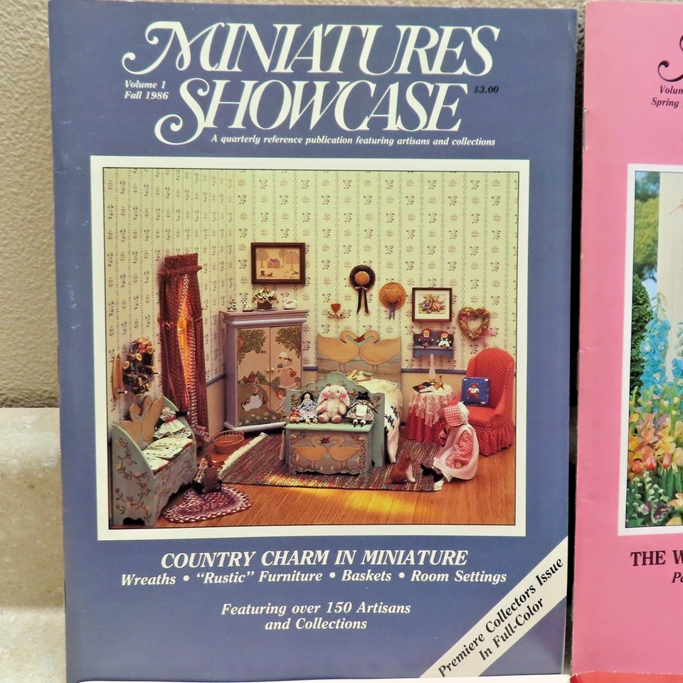 1986 - El primer número publicado por revistas Miniature Showcase y 3 números de 1987 Foto 2 de 4