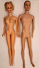 Vintage 1961 Mattel Barbie Bubblecut & Flocked Hair Ken Doll Lot Restoration