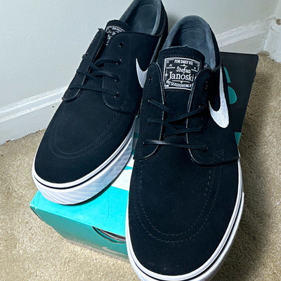 Nike SB Zoom Stefan Janoski OG Skateboarding Shoes Men's US 11.5 Medium Black