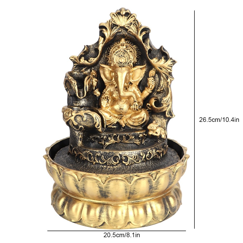 Desktop Fountain Decoration Unique Shape Resin Home Tabletop Ornament H