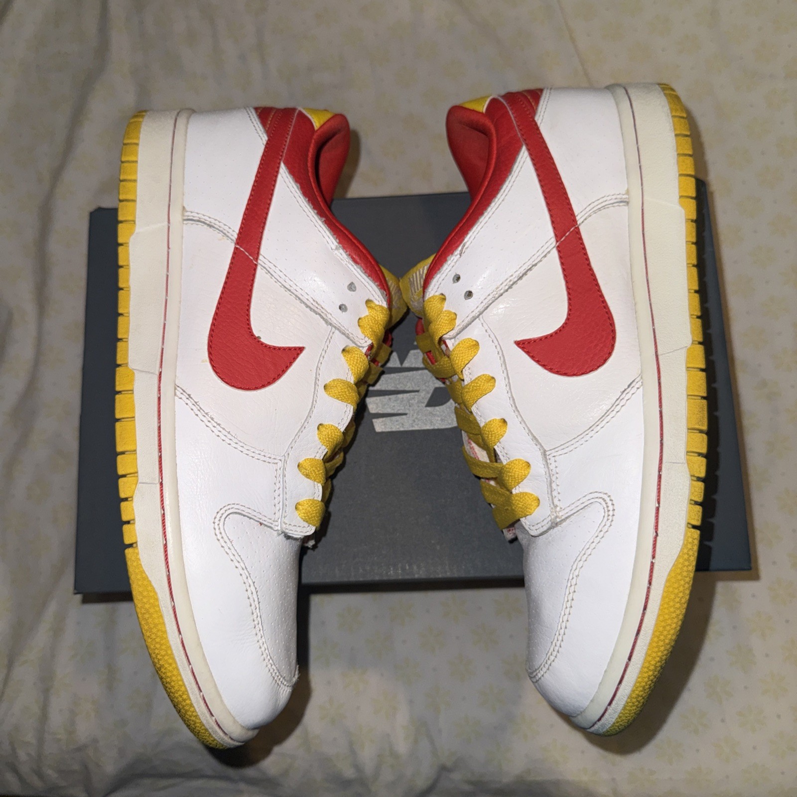 Rare 2008 Nike Dunk Low Ronald McDonald Red/Yellow Size 10 330938-161 image 3